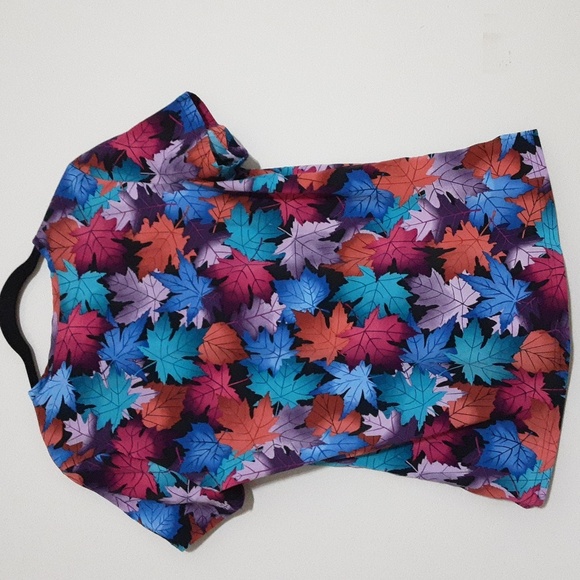 Butter Soft Medical Scrubs Women S Colorful Leaf and Abstract Pattern bundle 2 - Picture 2 of 10